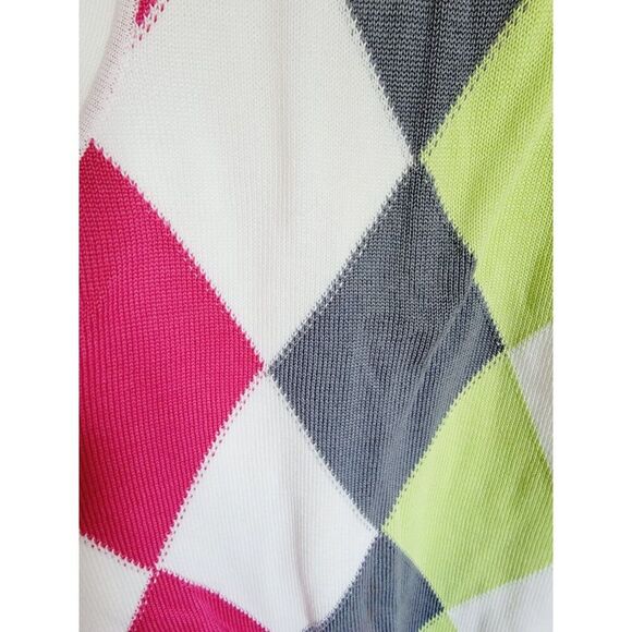 Fairway & Greene‎ L Knit Sweater Vest Men's Argyle Golf Grandpa Preppy Vintage - Picture 7 of 7